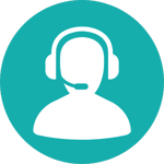 Ai call center agent icon