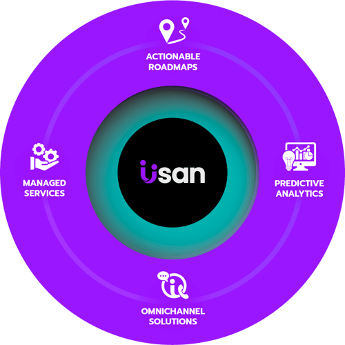 USAN service offerings, including AWS contact center as a service software